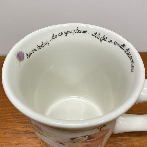 Marjolein‎ Bastin by Hallmark Coffee Mug Cup Birds Garden Pots 10 fl oz - Picture 5 of 12